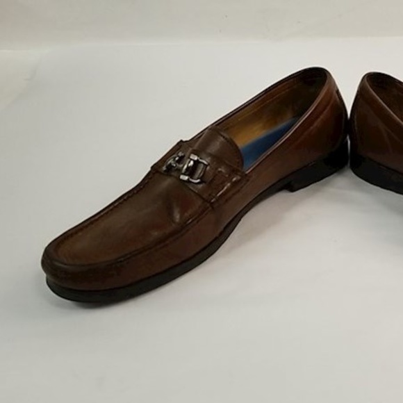 Men\'s Peter Millar Brown Leather Shoes Size 12 main image 4
